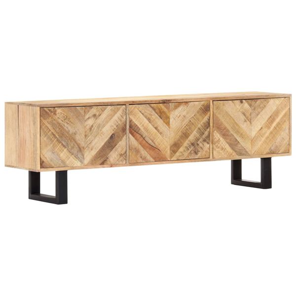 vidaXL TV Cabinet 140x30x45 cm Solid Mango Wood