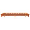 vidaXL Bed Frame without Mattress Wax Brown 120x200 cm Solid Wood Pine