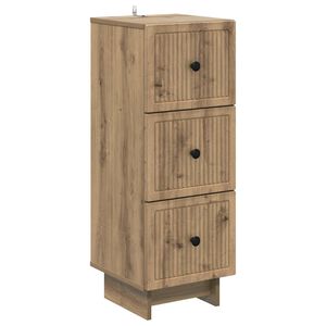 vidaXL Drawer Cabinet Artisan Oak 33 x 34.5 x 90 cm Engineered Wood