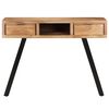 vidaXL Desk 107x45x79 cm Solid Acacia Wood with Live Edges