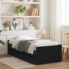 vidaXL Bed Frame with Drawers without Mattress Black 90x200 cm