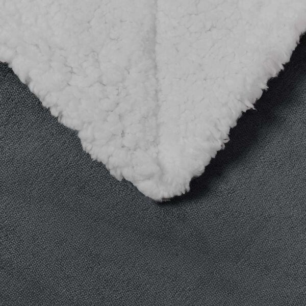 vidaXL Throw Blanket Dark Grey 150 x 200 cm Fleece