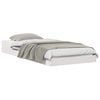 vidaXL Bed Frame White 100 x 200 cm Solid Pine Wood
