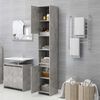 vidaXL Bathroom Cabinet Concrete Grey 30x30x183.5 cm Engineered Wood