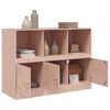vidaXL Sideboard Pink 99x39x73 cm Steel