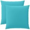 vidaXL Cushion Cover 2 pcs HEERLEN Turquoise 60 x 60 cm Polyester