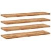 vidaXL Floating Shelves 4 pcs 120x40x4 cm Oil Finished Solid Wood Acacia