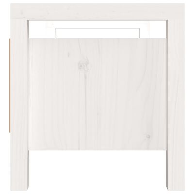 vidaXL Hall Bench White 80x40x43 cm Solid Wood Pine