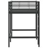 vidaXL Kids'Loft Bed Frame Black 90 x 190 cm Steel