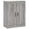 vidaXL Wall Mounted Cabinet Grey Sonoma 69,5x34x90 cm Engineered Wood