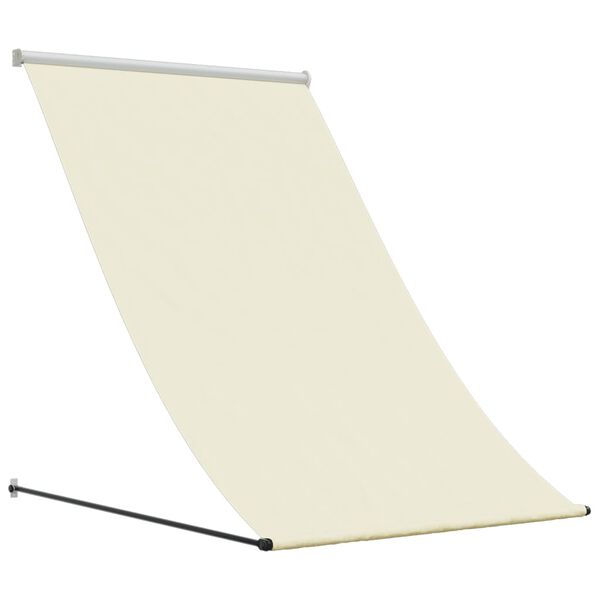 vidaXL Retractable Awning Cream 100x150 cm Fabric and Steel