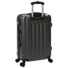 vidaXL Suitcase with Lock 3 pcs Dark Grey 50 x 31 x 78 cm ABS Plastic