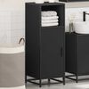 vidaXL Bathroom Cabinet Black 35x37.5x100 cm Engineered Wood