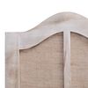 vidaXL 4-Panel Room Divider White 140x165 cm Fabric