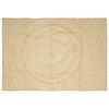 vidaXL Area Rug White 200 x 290 cm Jute