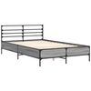 vidaXL Bed Frame without Mattress Grey Sonoma 140x200 cm