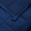 vidaXL Weighted Blanket Blue 155x220 cm 7 kg Fabric