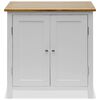 vidaXL Cupboard 70x35x75 cm Solid Oak Wood