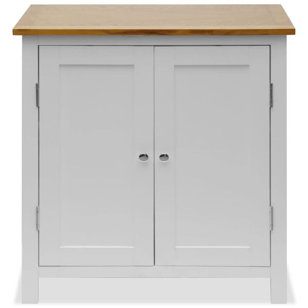 vidaXL Cupboard 70x35x75 cm Solid Oak Wood