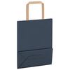 vidaXL Paper Bags 50 pcs with Handles Blue 18x8x22 cm