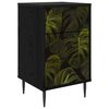vidaXL Bedside Cabinet ELBURG Black Oak 36 x 33 x 61 cm