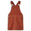 Kids' Overall Dress Corduroy Cognac 128