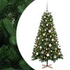 vidaXL Artificial Christmas Tree with Bauble 120 cm 150 LEDs
