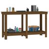 vidaXL Work Bench Honey Brown 140x50x80 cm Solid Wood Pine
