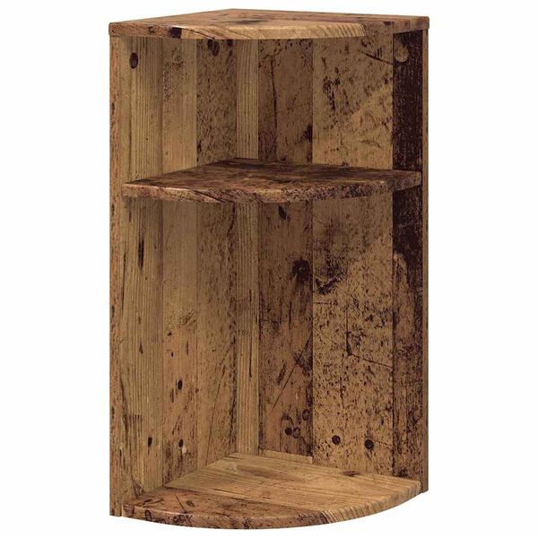 vidaXL End Table Old Wood 29.6 x 29.6 x 60 cm Engineered Wood
