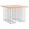 vidaXL Garden Table Gabion Design 100x102x72 cm Solid Wood Douglas