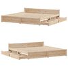 vidaXL Bed Frame without Mattress 180x200 cm Super King Solid Wood Pine