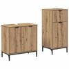 vidaXL Bathroom Furniture Set 2 pcs Artisan Oak