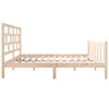 vidaXL Bed Frame without Mattress Solid Wood Pine Double