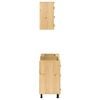 vidaXL Cabinet with Shelf SKI 4 pcs Honey Brown Solid Pine Wood
