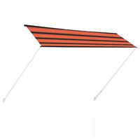 vidaXL Retractable Awning 300x150 cm Orange and Brown