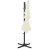 vidaXL 4-Tier Garden Parasol with Aluminium Pole Sand 250x250 cm