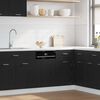 vidaXL Dishwasher Panel Lyon Black Oak 45x1.5x67 cm Engineered Wood