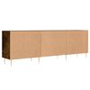 vidaXL TV Cabinet Smoked Oak 150x30x50 cm Engineered Wood