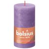 Bolsius Rustic Pillar Candles Shine 4 pcs 130x68 mm Vibrant Violet