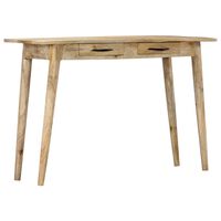 vidaXL Console Table 115x40x75 cm Solid Rough Mango Wood