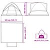 vidaXL Family Tent Dome 6-Person Blue Waterproof
