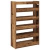 vidaXL Shoe Rack Old Wood 60x25x100 cm Engineered Wood