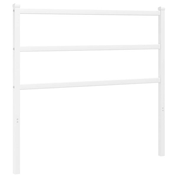 vidaXL Metal Replace Headboard White 107 cm