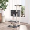vidaXL Cat Tree with Sisal Scratching Posts Dark Grey 108.5 cm