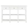 vidaXL Console Table White 120x30x76 cm MDF