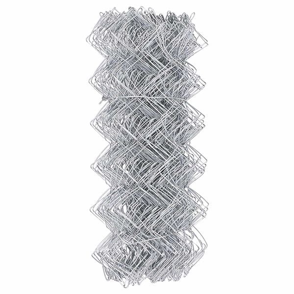 vidaXL Chain Link Fence Silver 25 x 0.4 m Galvanised steel