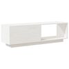vidaXL TV Cabinet White 110x30x33.5 cm Solid Pinewood