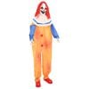 vidaXL Halloween Scary Clown SPOOKA Yellow and Blue 126.5 x 180 cm