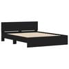 vidaXL Bed Frame without Mattress Black 140x200 cm