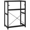 vidaXL Bathroom Washbasin Frame Black 59x38x83 cm Iron